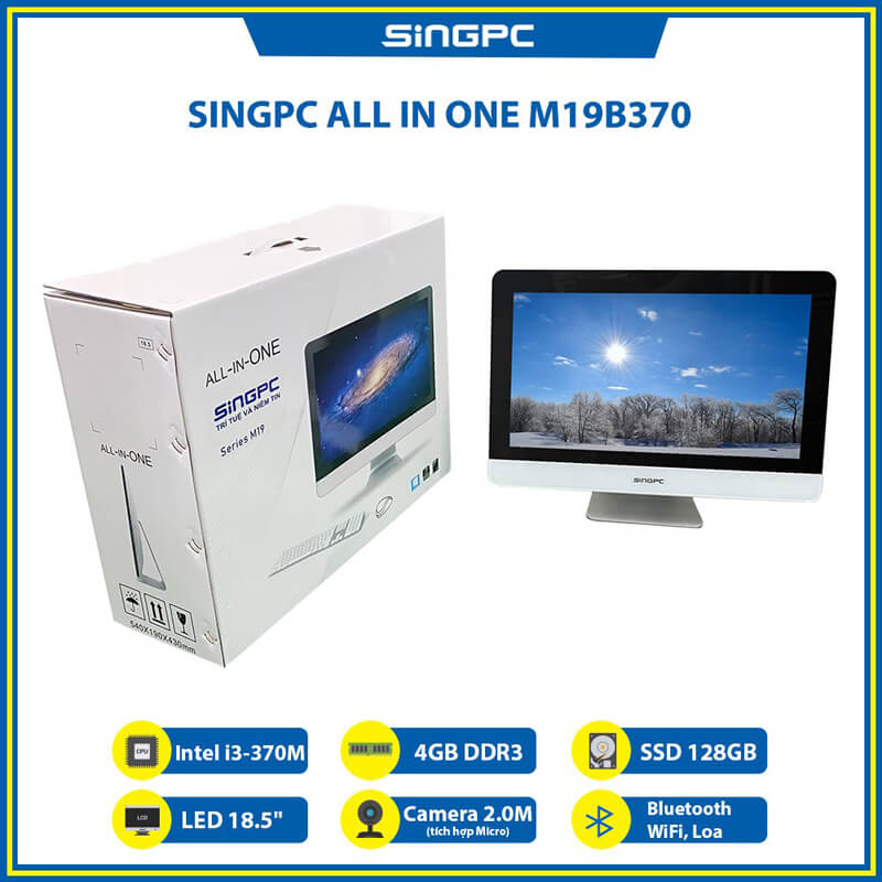 Máy tính All in one SingPC M19B370-W2