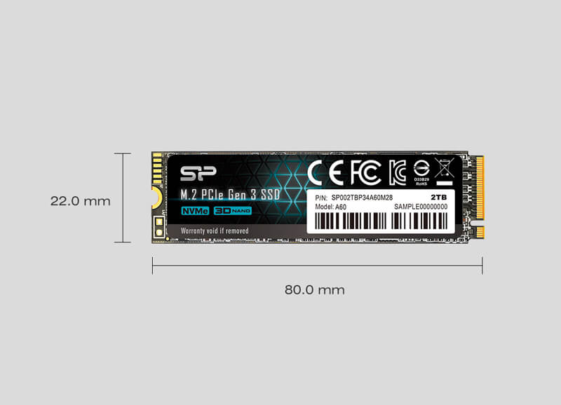 Ổ cứng Silicon Power M.2 2280 PCIe SSD A60 512GB2