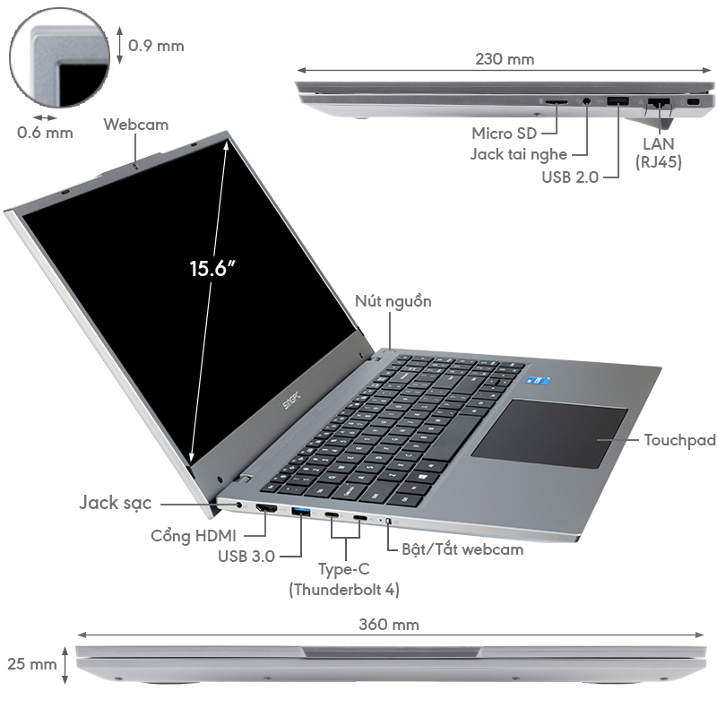 Laptop SingPC Notebook M16i5118213