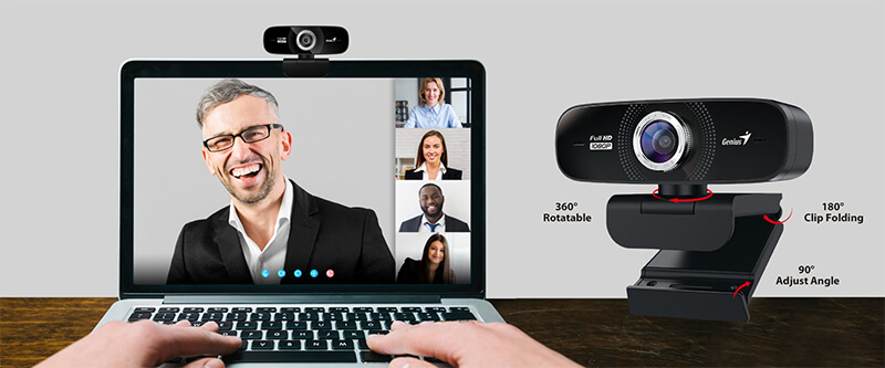 Webcam faceCam có thể quay 360